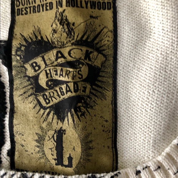 Black Hearts Brigade “Eat The Rich” Sweater Vest - Picture 3 of 3